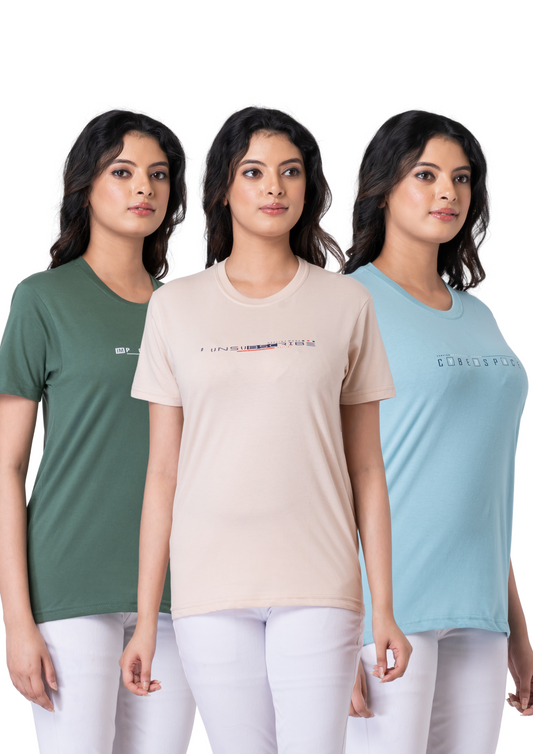 Khoaai Pack of 3 comfy T-shirts