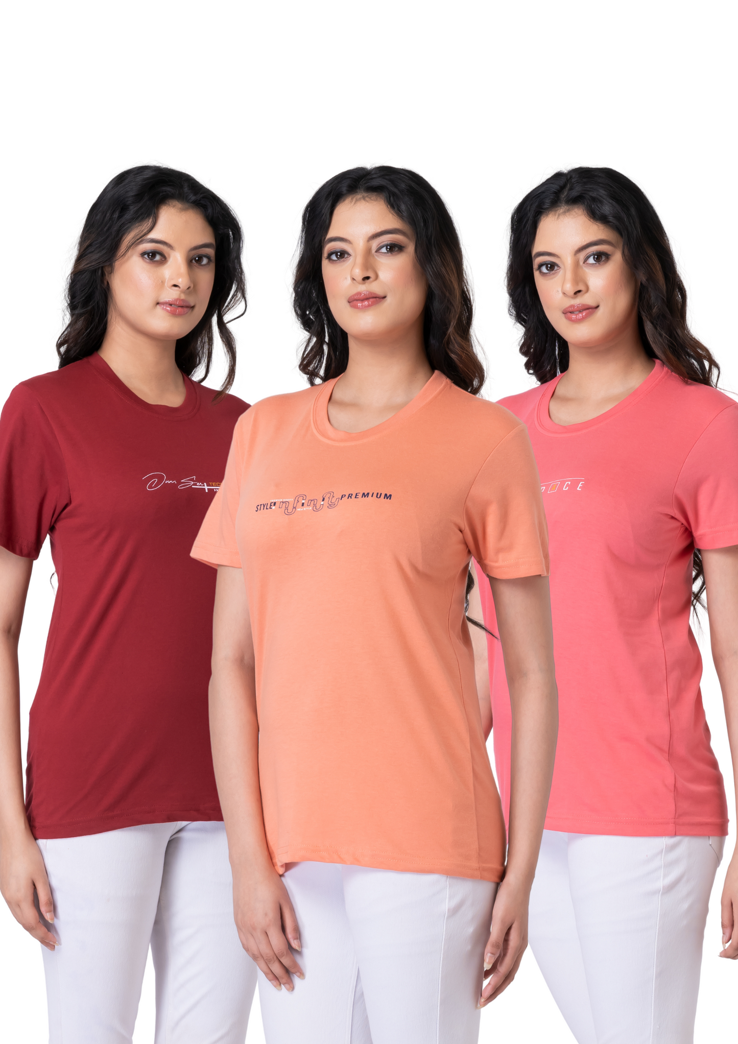 Khoaai Pack of 3 comfy T-shirts