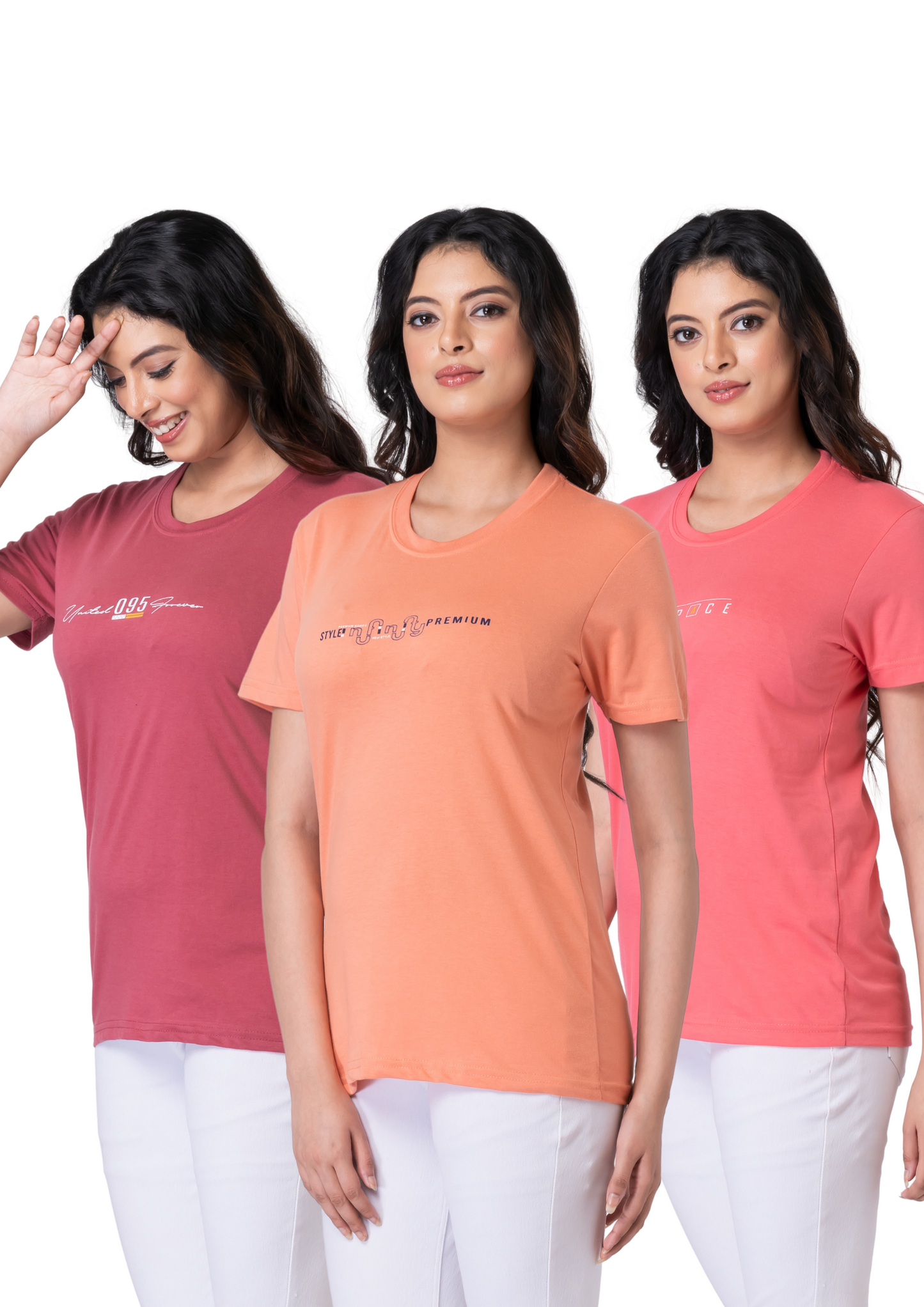 Khoaai Pack of 3 comfy T-shirts