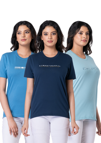 Khoaai Pack of 3 comfy T-shirts