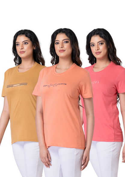 Khoaai Pack of 3 comfy T-shirts