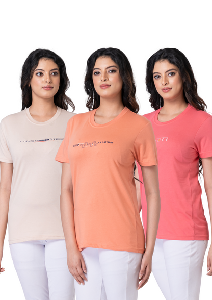 Khoaai Pack of 3 comfy T-shirts