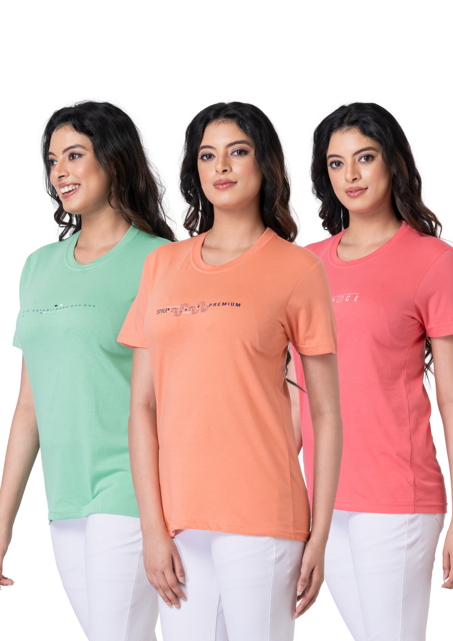 Khoaai Pack of 3 comfy T-shirts