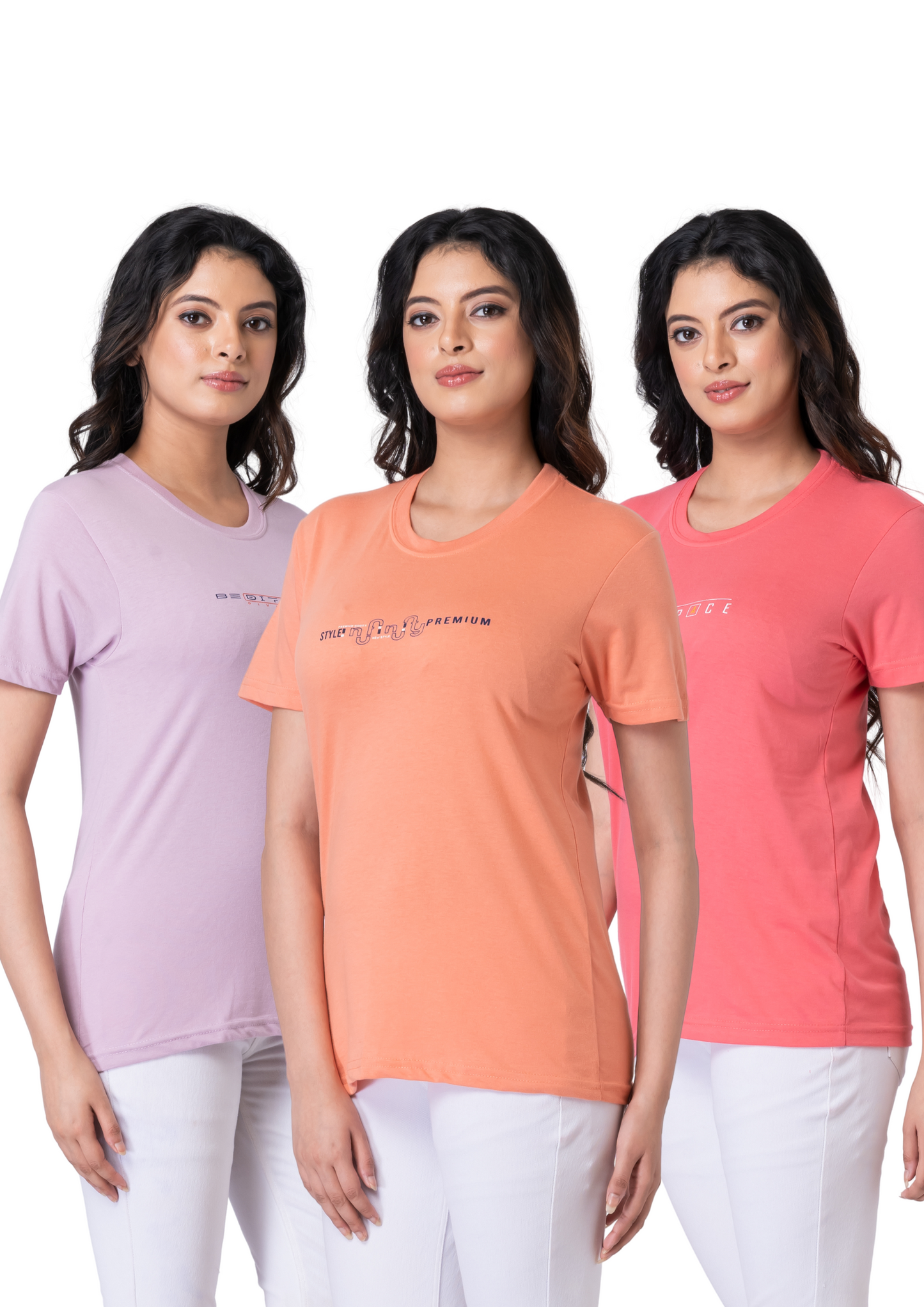 Khoaai Pack of 3 comfy T-shirts