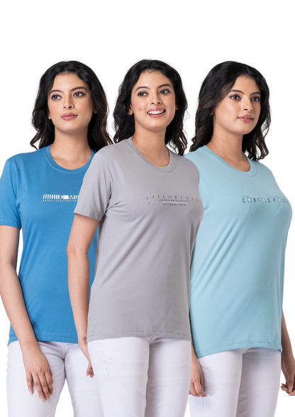 Khoaai Pack of 3 comfy T-shirts