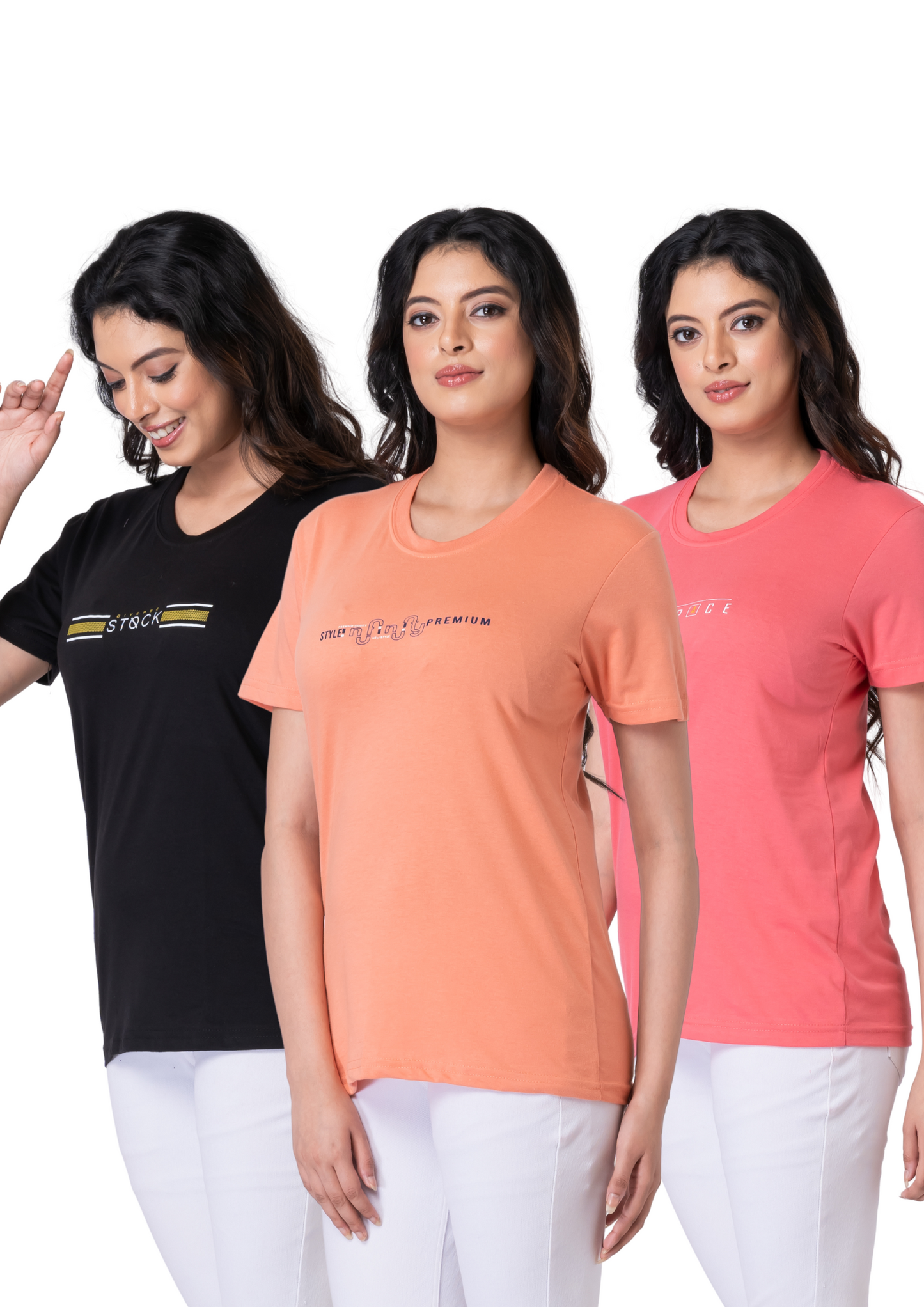 Khoaai Pack of 3 comfy T-shirts