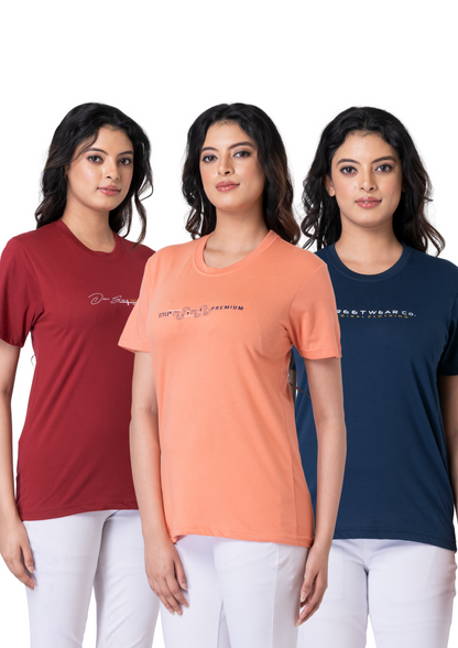 Khoaai Pack of 3 comfy T-shirts