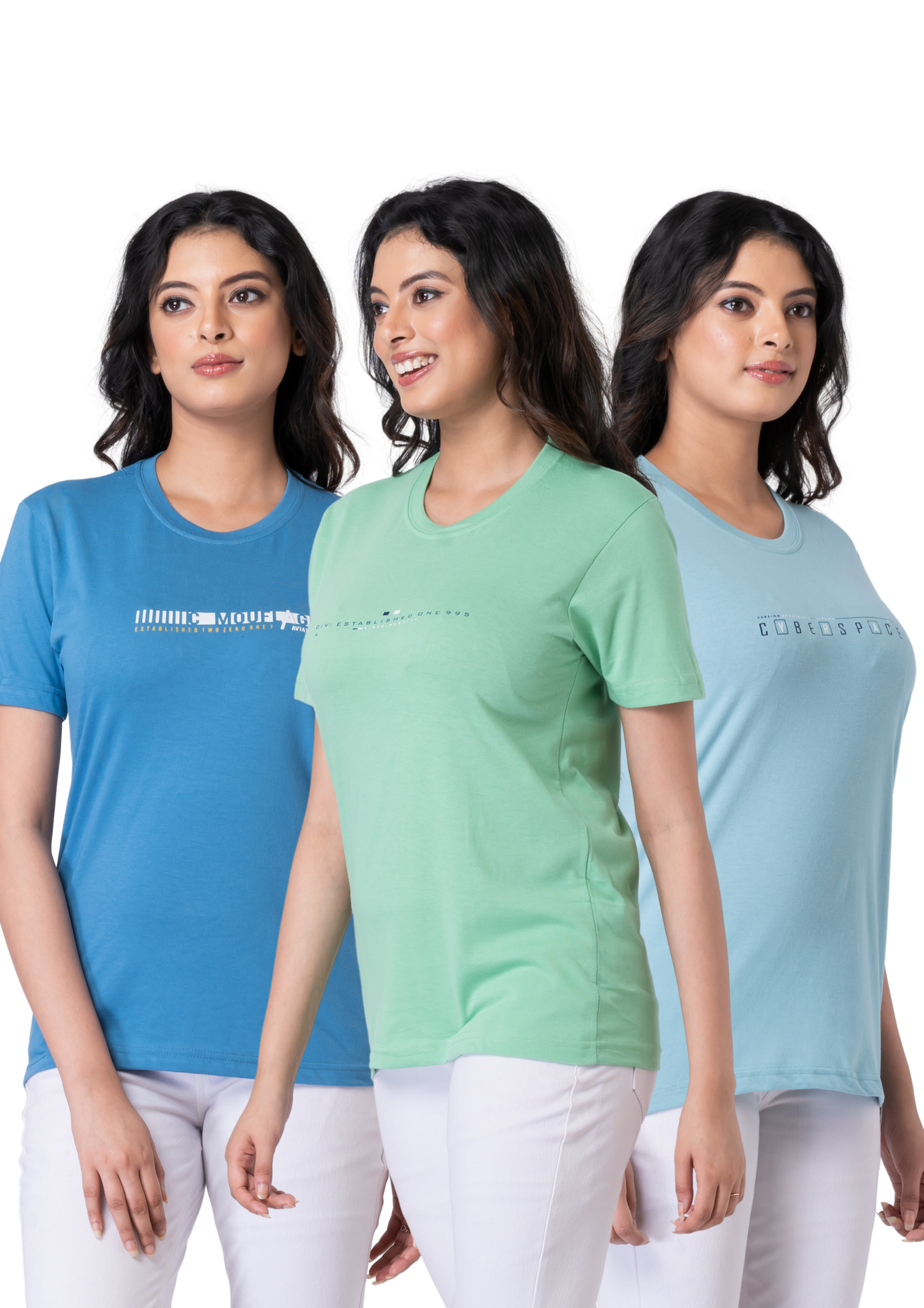 Khoaai Pack of 3 comfy T-shirts