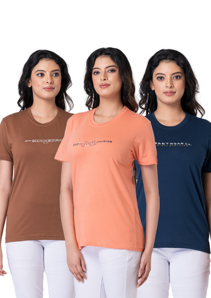 Khoaai Pack of 3 comfy T-shirts