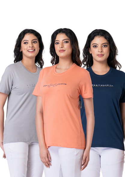 Khoaai Pack of 3 comfy T-shirts