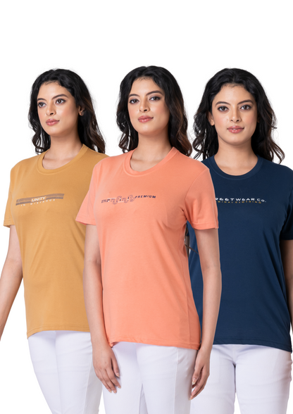 Khoaai Pack of 3 comfy T-shirts