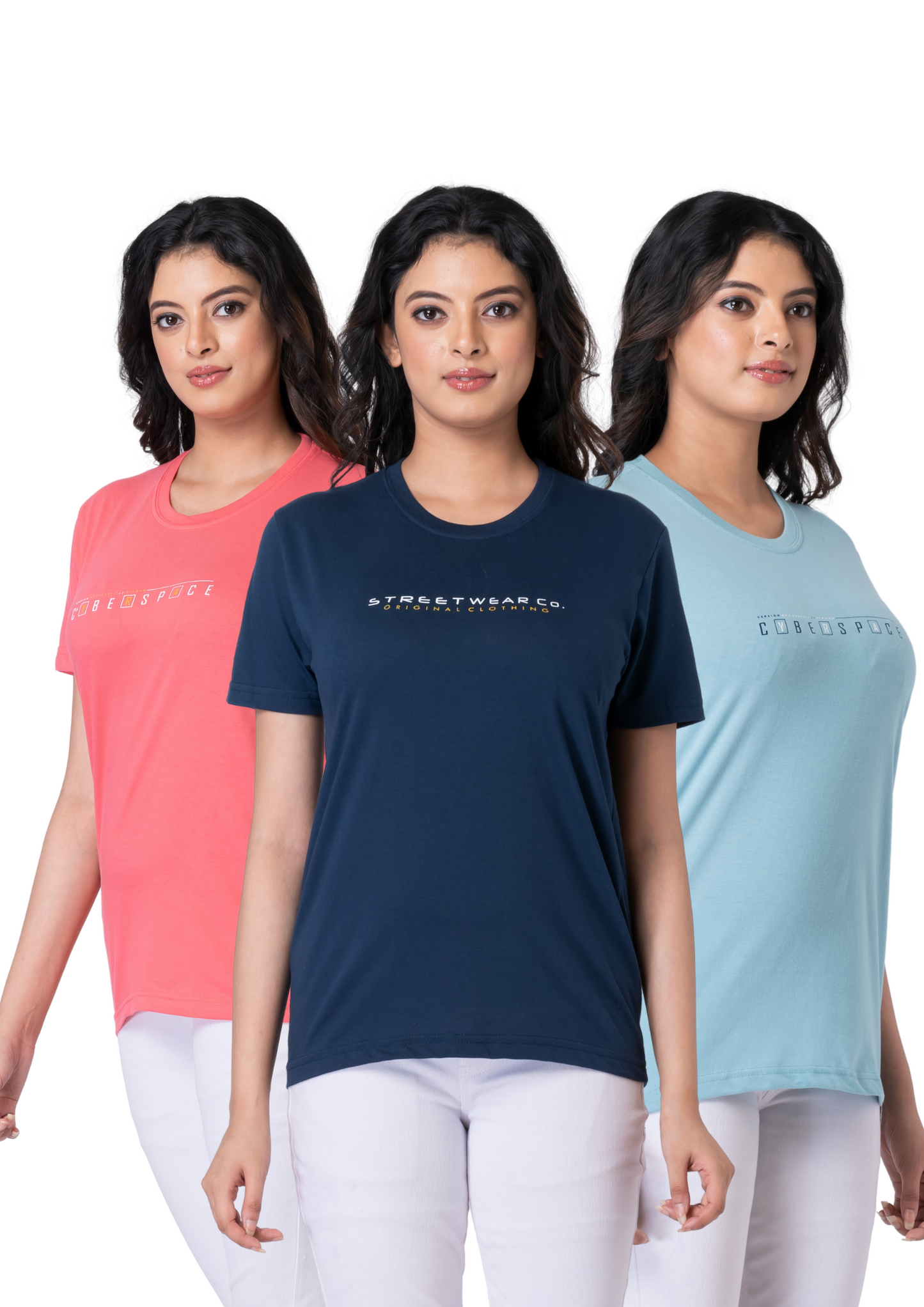 Khoaai Pack of 3 comfy T-shirts