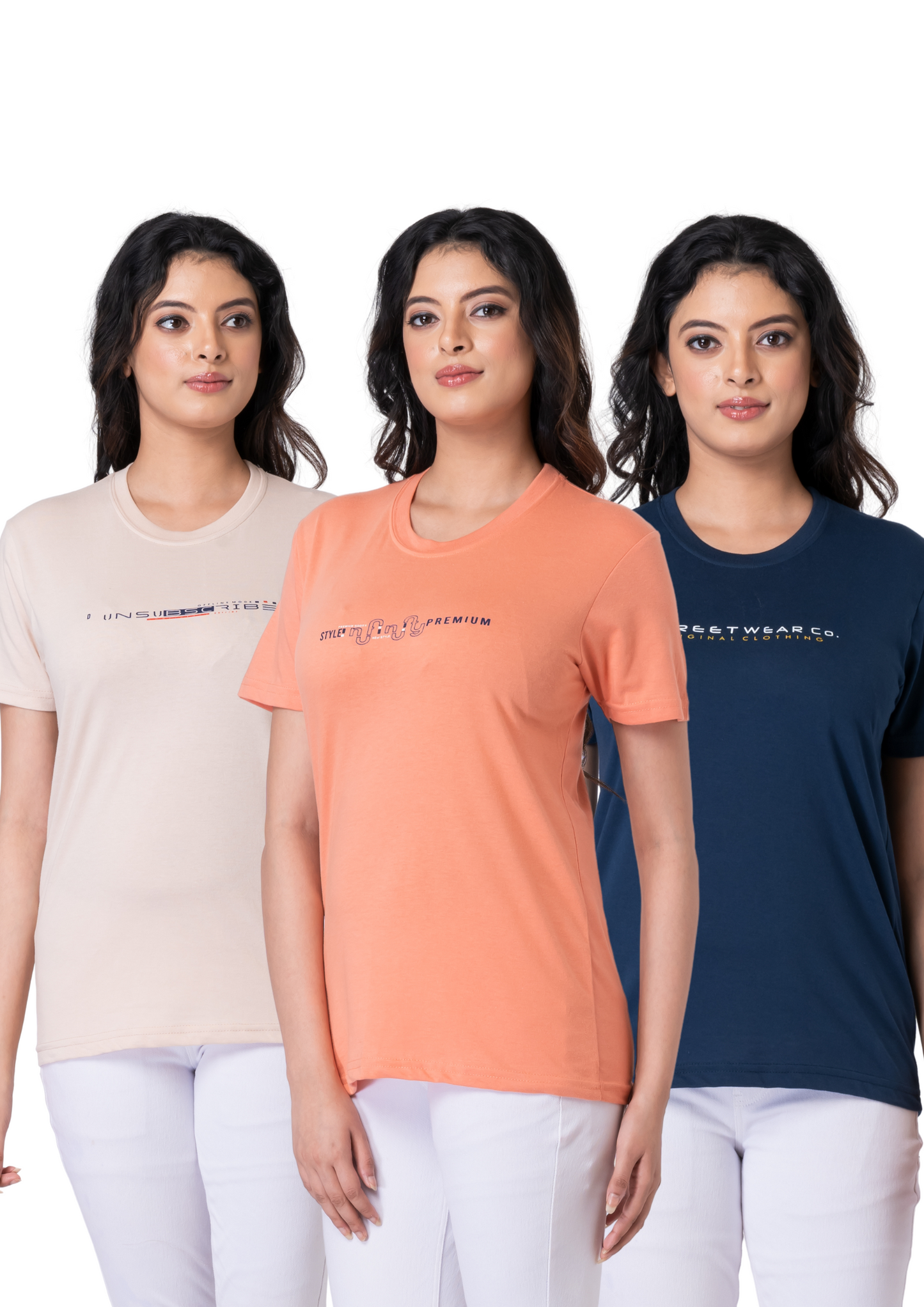 Khoaai Pack of 3 comfy T-shirts