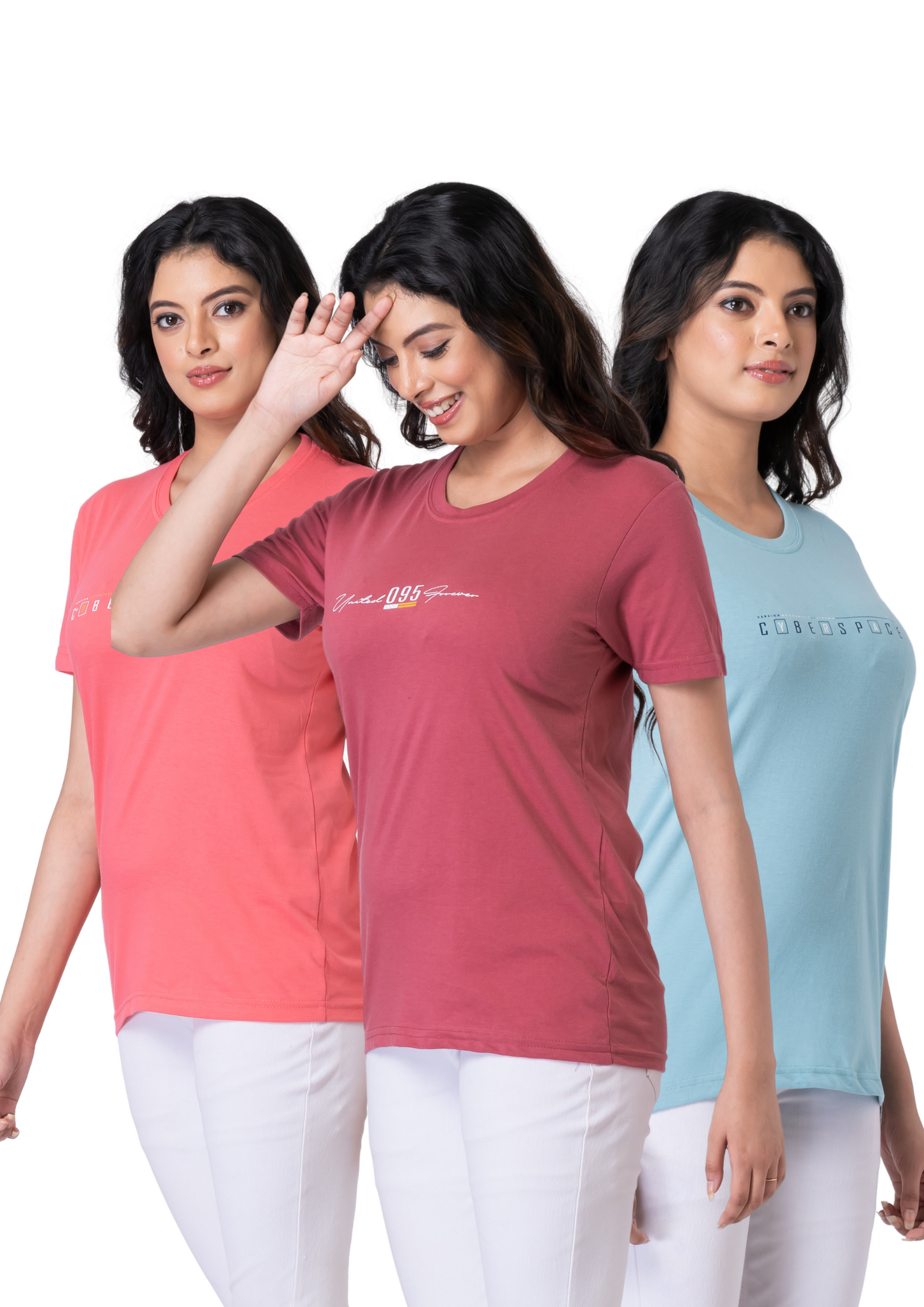 Khoaai Pack of 3 comfy T-shirts