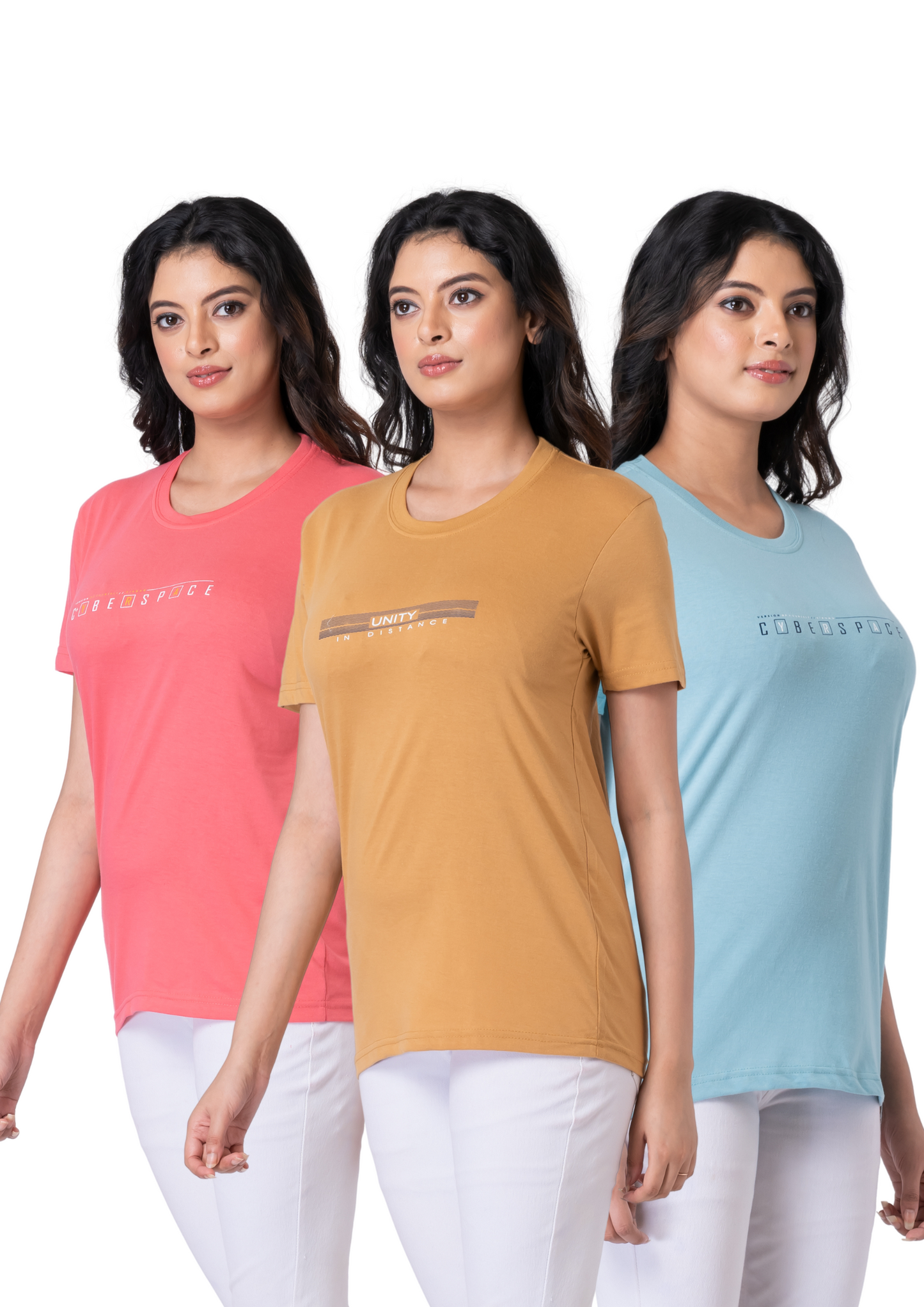 Khoaai Pack of 3 comfy T-shirts