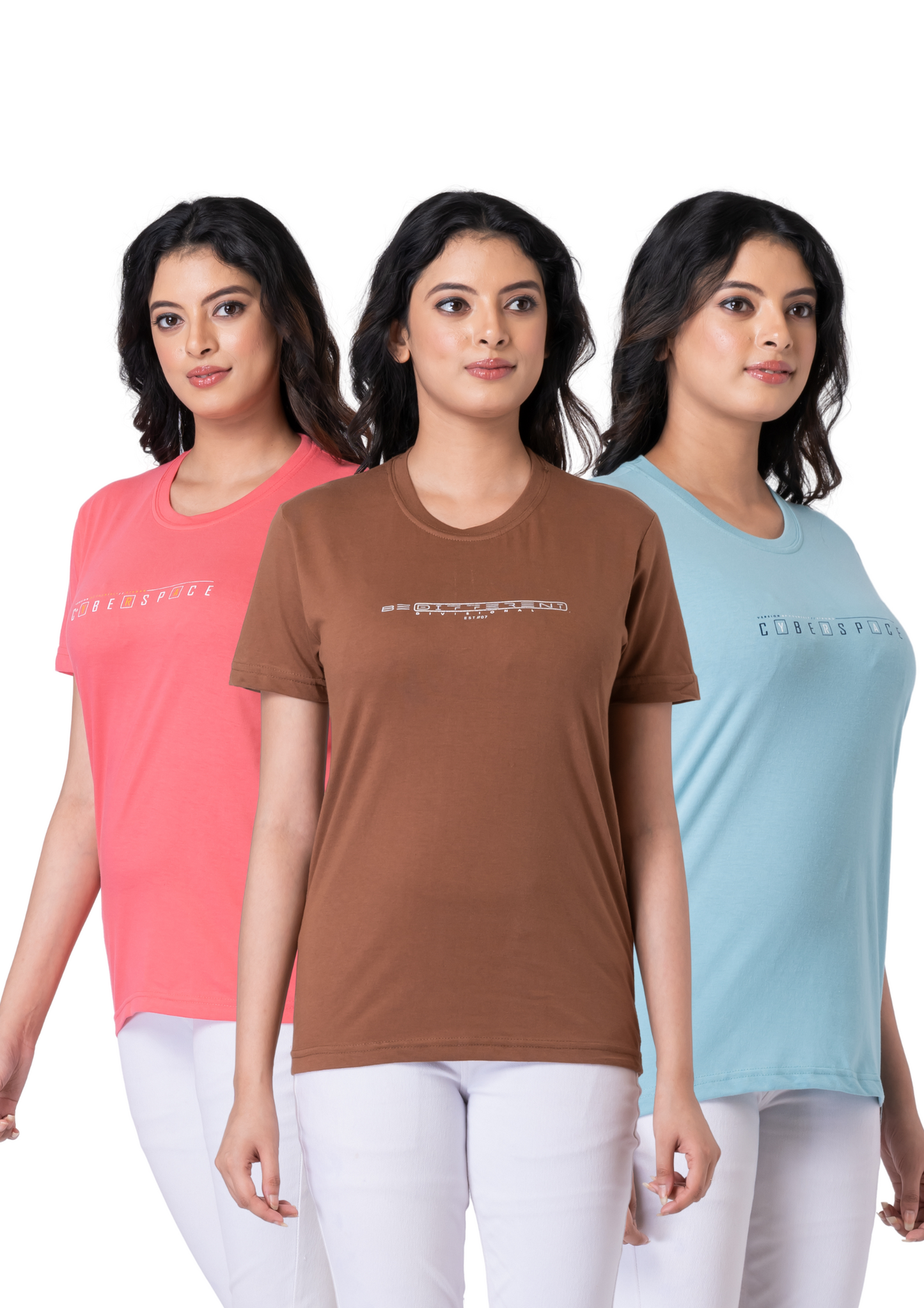 Khoaai Pack of 3 comfy T-shirts