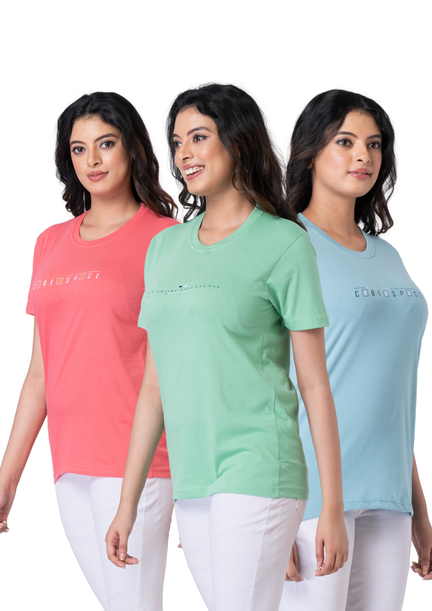 Khoaai Pack of 3 comfy T-shirts