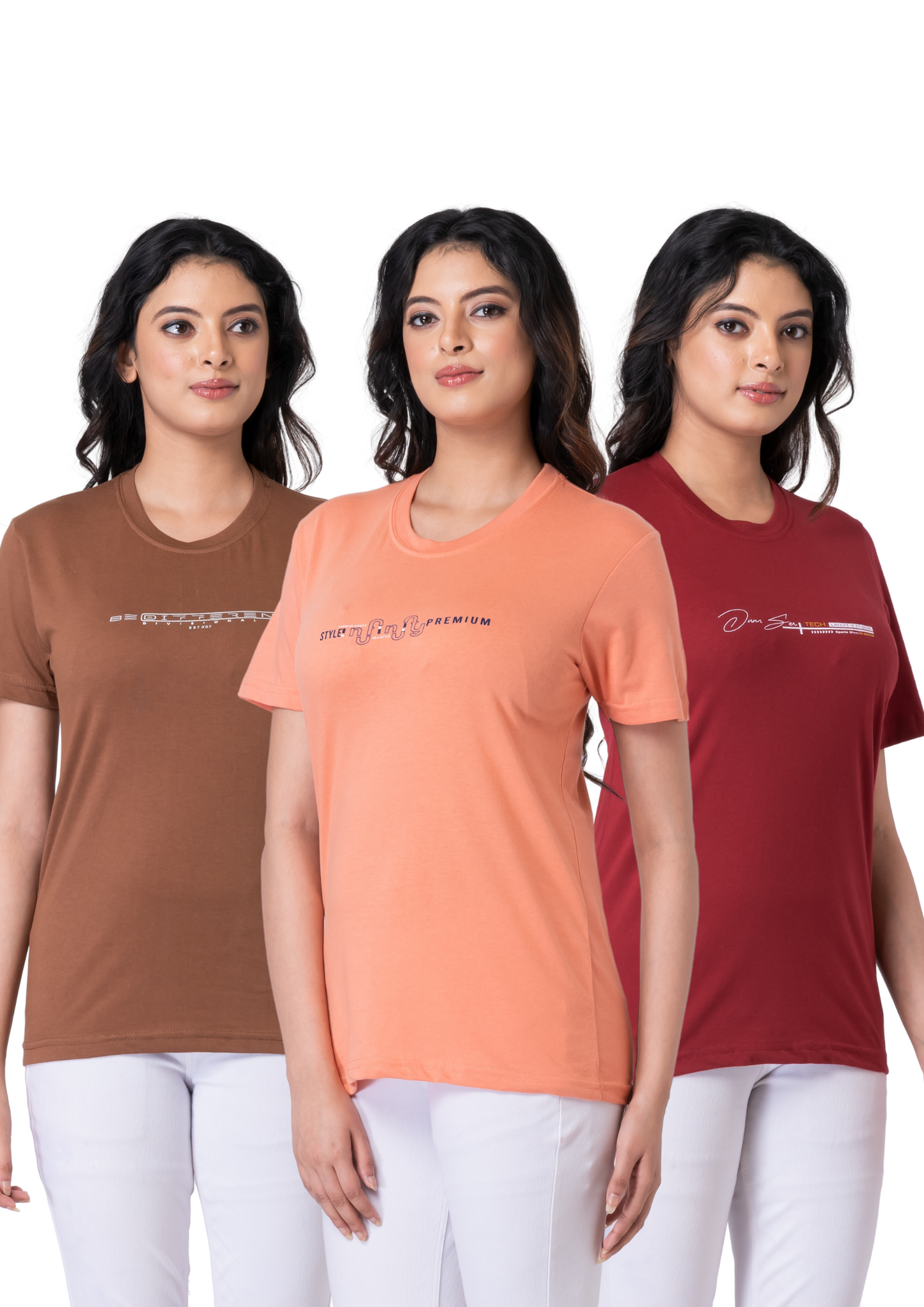 Khoaai Pack of 3 comfy T-shirts