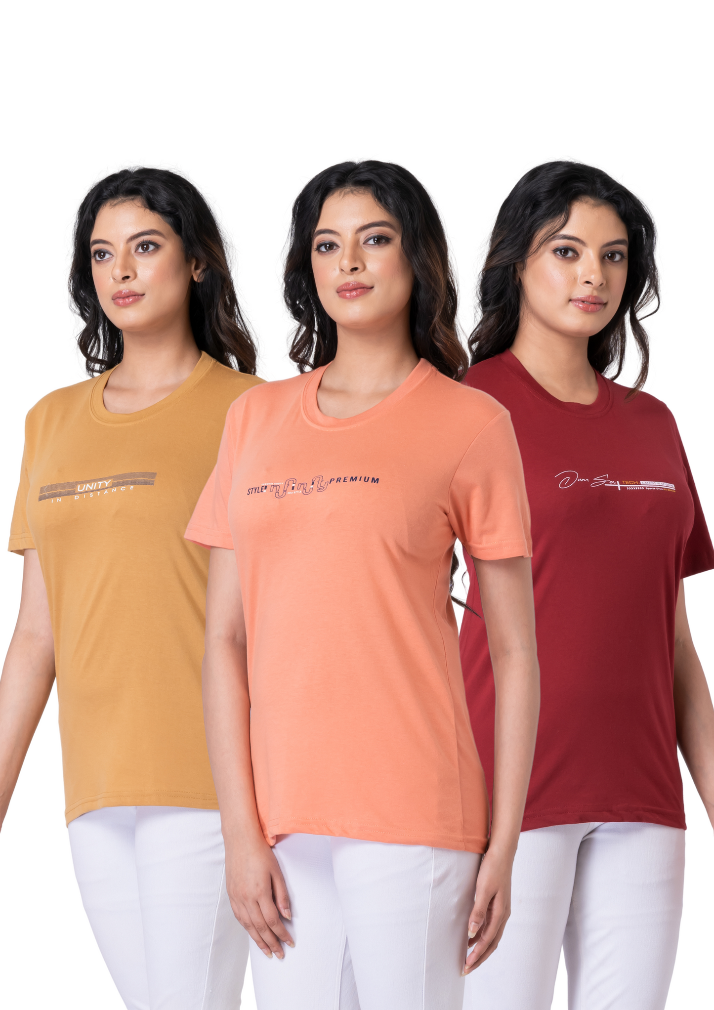 Khoaai Pack of 3 comfy T-shirts