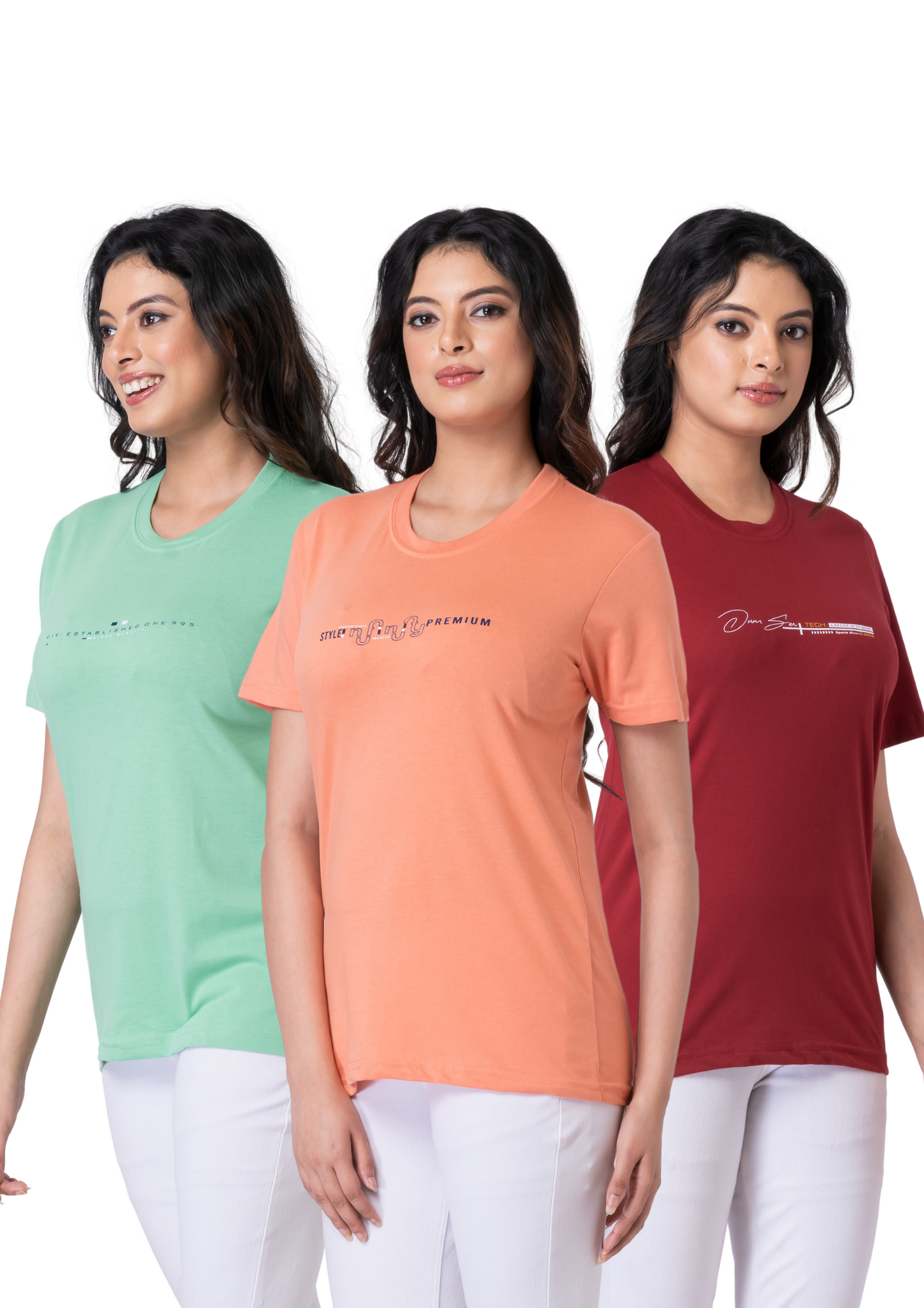 Khoaai Pack of 3 comfy T-shirts