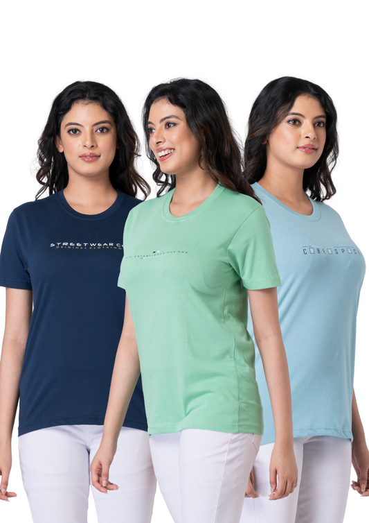 Khoaai Pack of 3 comfy T-shirts