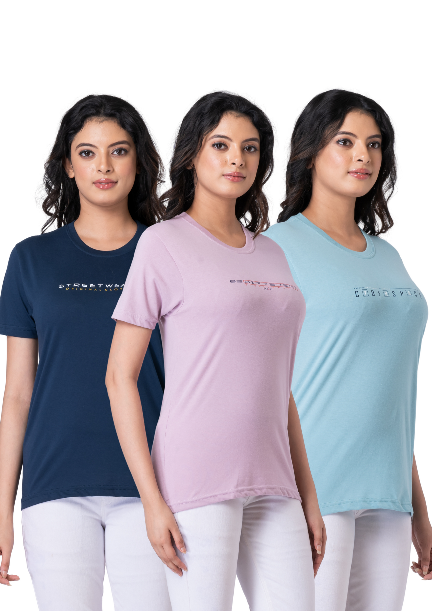 Khoaai Pack of 3 comfy T-shirts