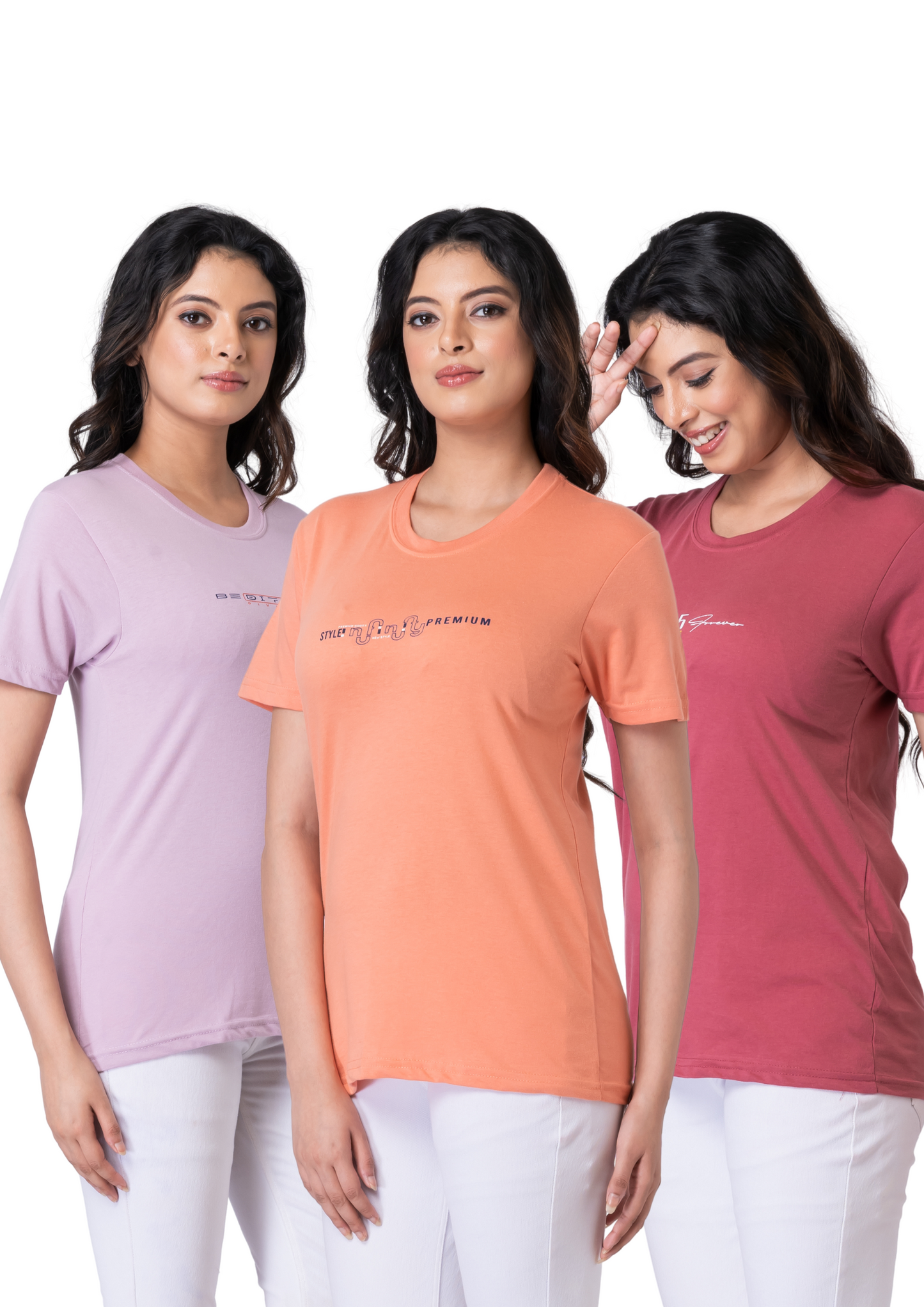 Khoaai Pack of 3 comfy T-shirts