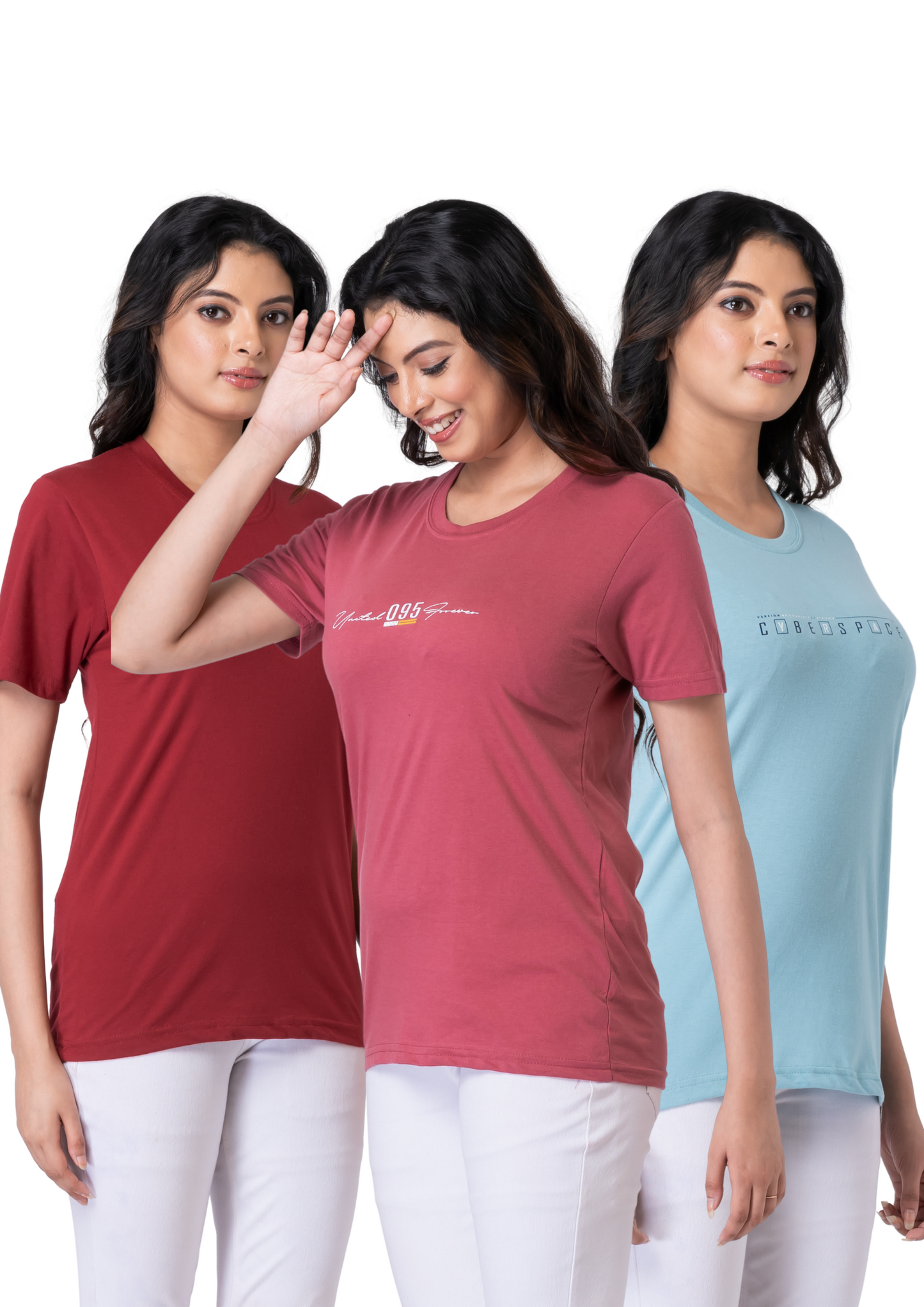 Khoaai Pack of 3 comfy T-shirts