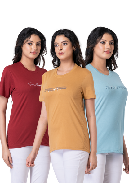 Khoaai Pack of 3 comfy T-shirts