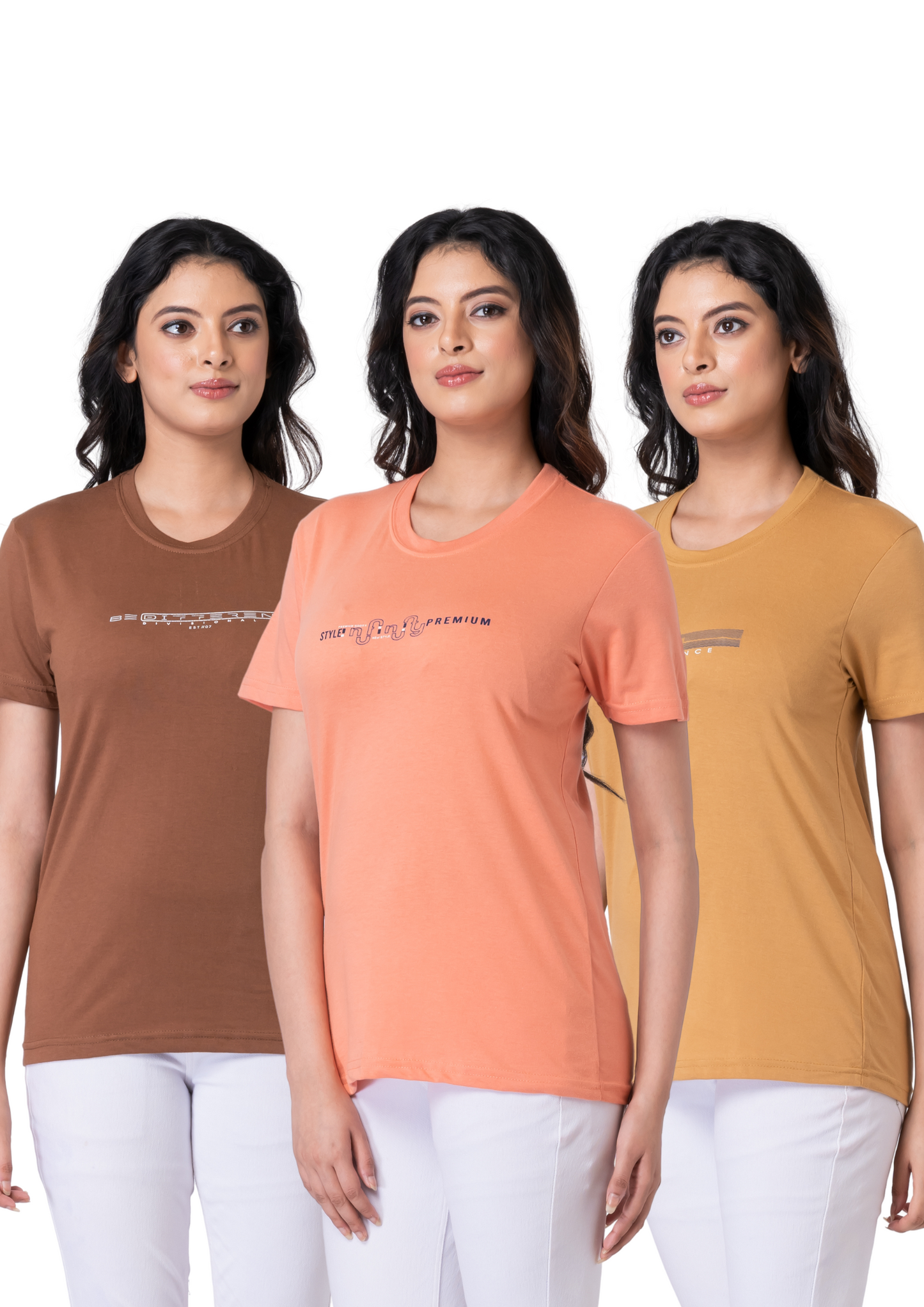 Khoaai Pack of 3 comfy T-shirts