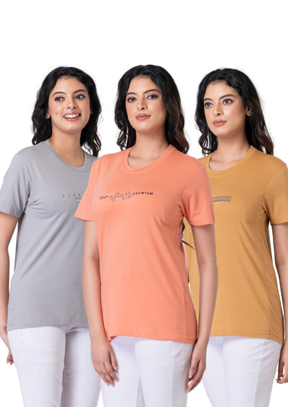 Khoaai Pack of 3 comfy T-shirts