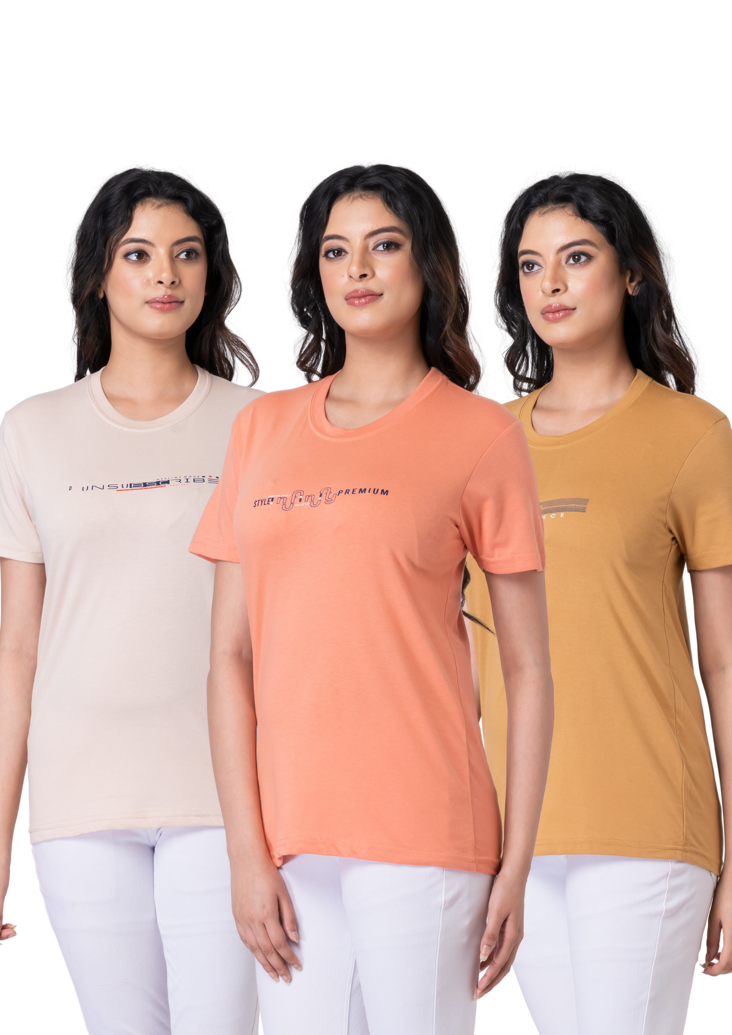 Khoaai Pack of 3 comfy T-shirts