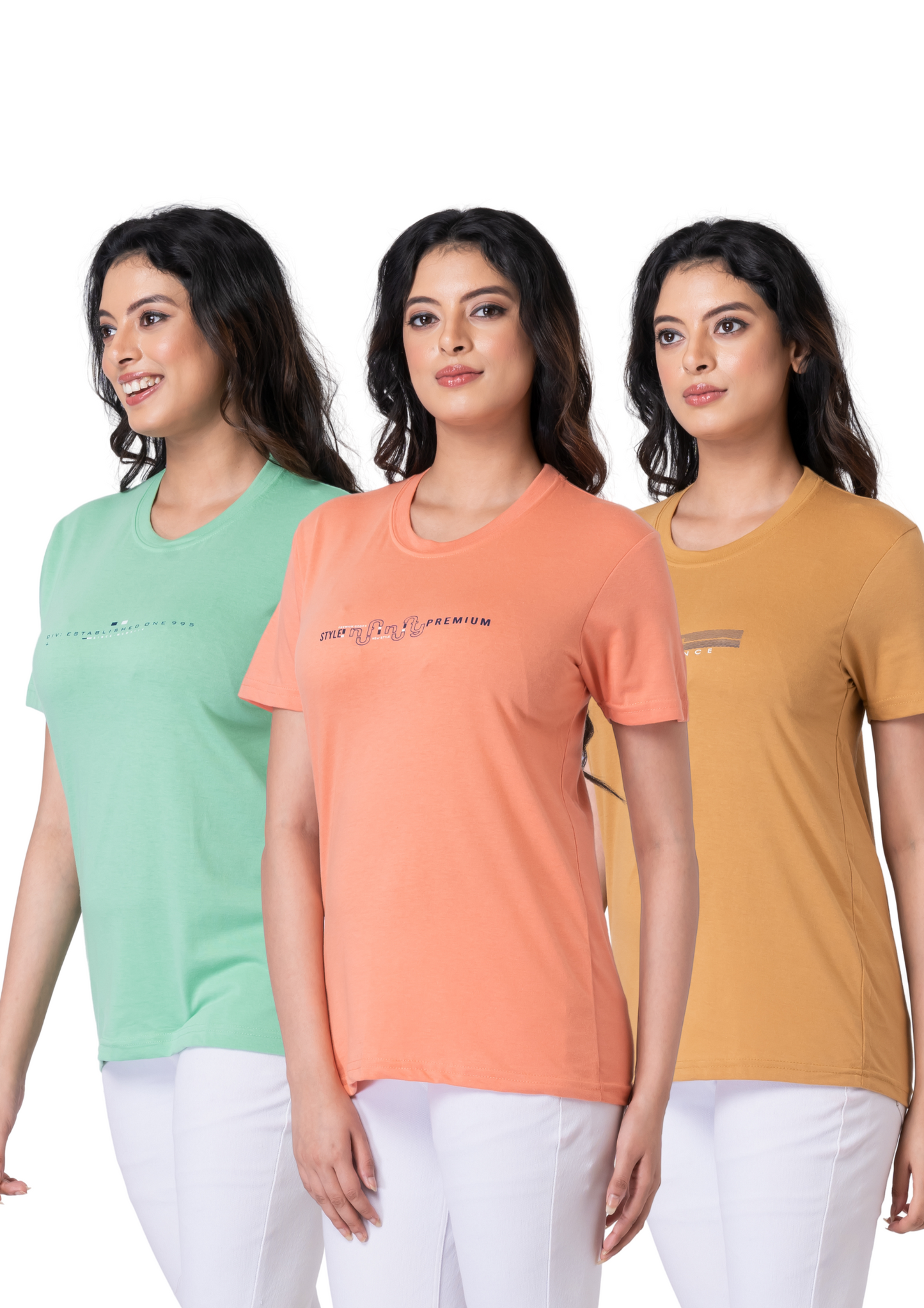 Khoaai Pack of 3 comfy T-shirts