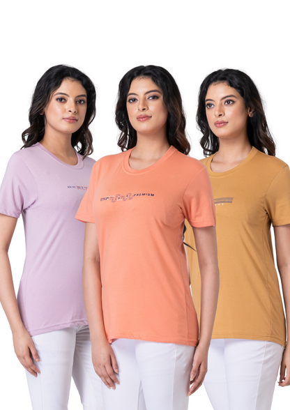 Khoaai Pack of 3 comfy T-shirts