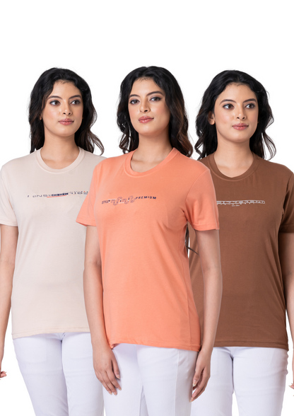 Khoaai Pack of 3 comfy T-shirts