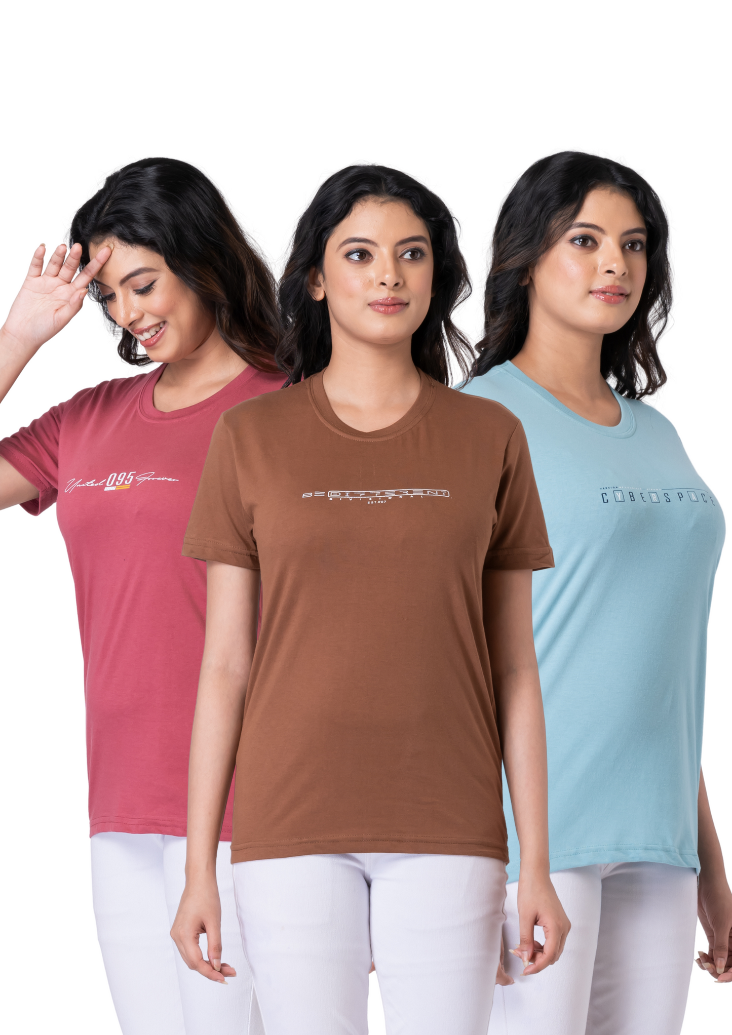 Khoaai Pack of 3 comfy T-shirts