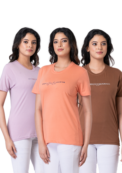 Khoaai Pack of 3 comfy T-shirts