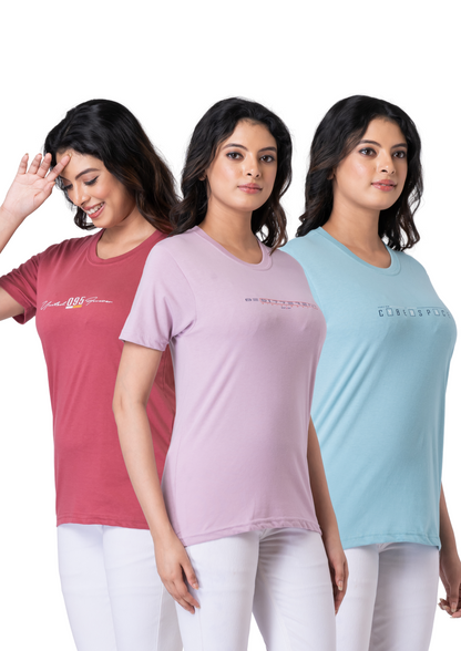 Khoaai Pack of 3 comfy T-shirts