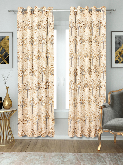 Semi-Sheer Window and Door Curtains (tree).