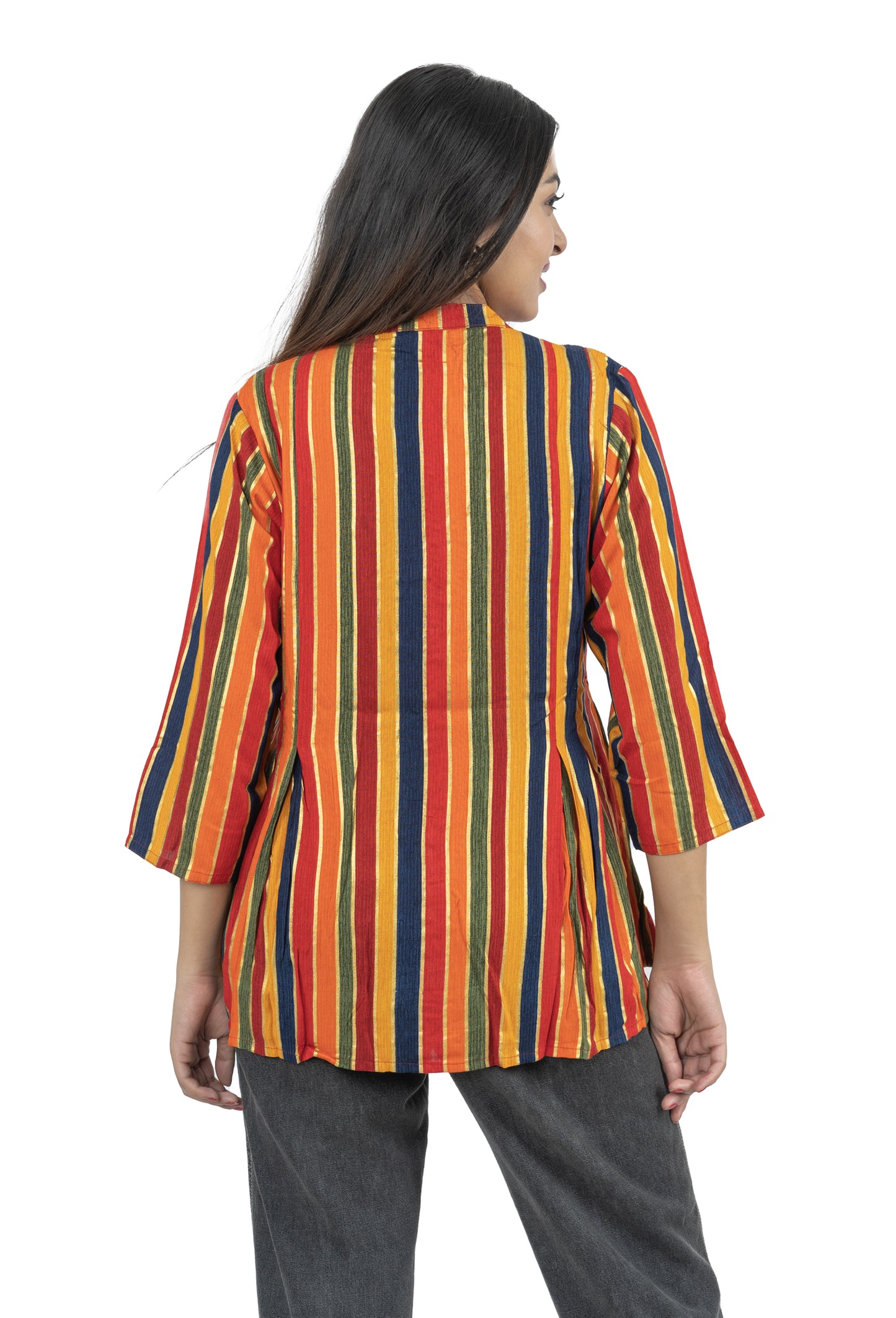 Multi colour Geometric Printed Top.